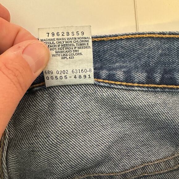 Vintage 2002 Levi’s 505 Regular Fit Straight Leg Jeans Size 40x32 Deadstock - Picture 7 of 10